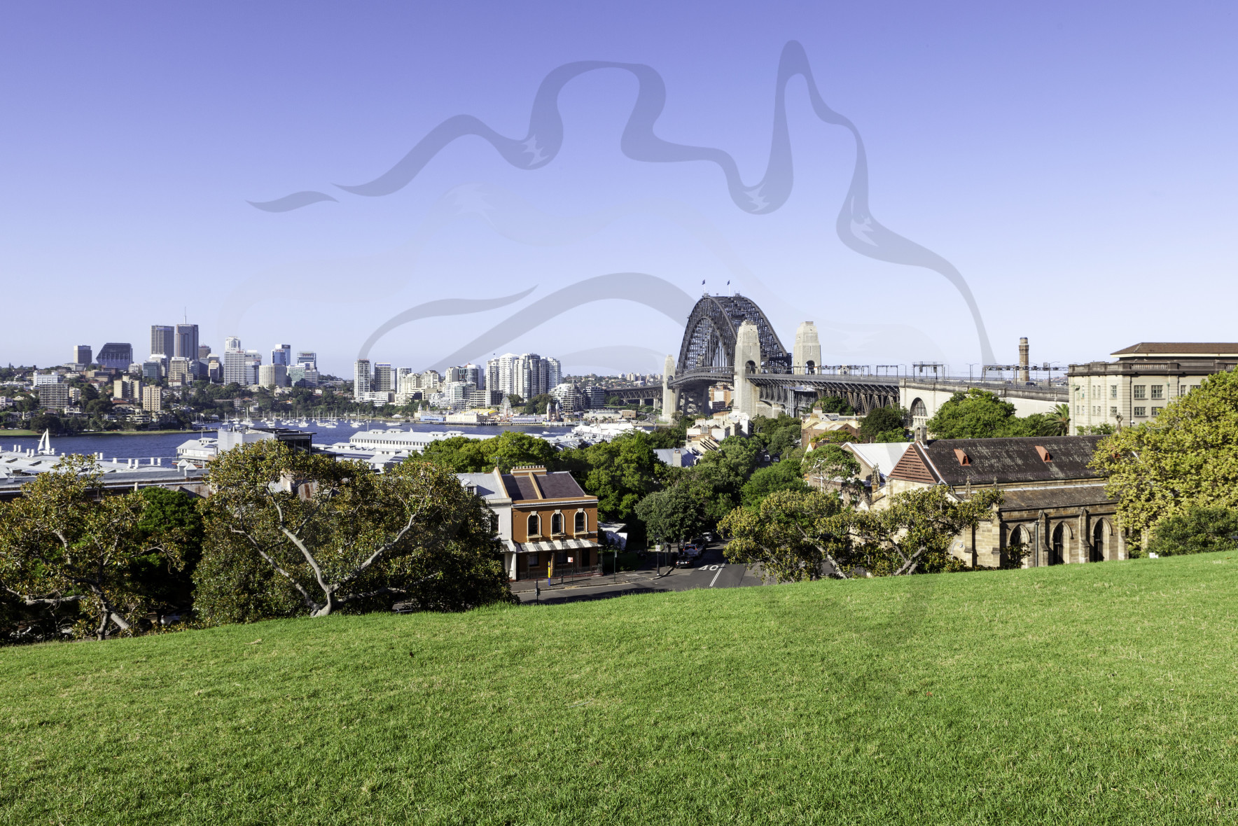 Observatory Hill Sydney Harbour Bridge Stock Photography High