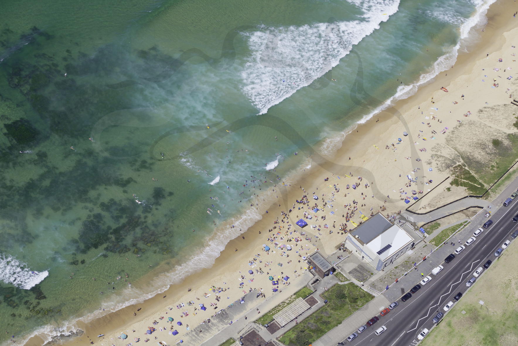 Bar Beach Summer Aerial Stock Photo Newcastle Digital Image Download