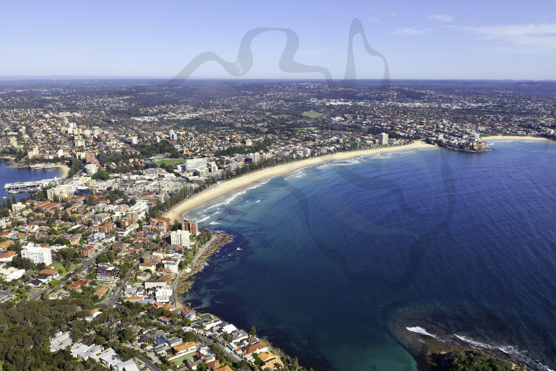 Manly Beach Aerial Stock Photos   High Resolution Immediate Download