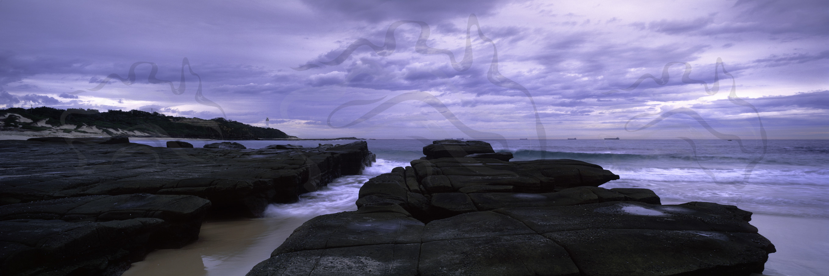 Soldiers Beach Stock Photos Norah Head Lighthouse Background High Resolution Images