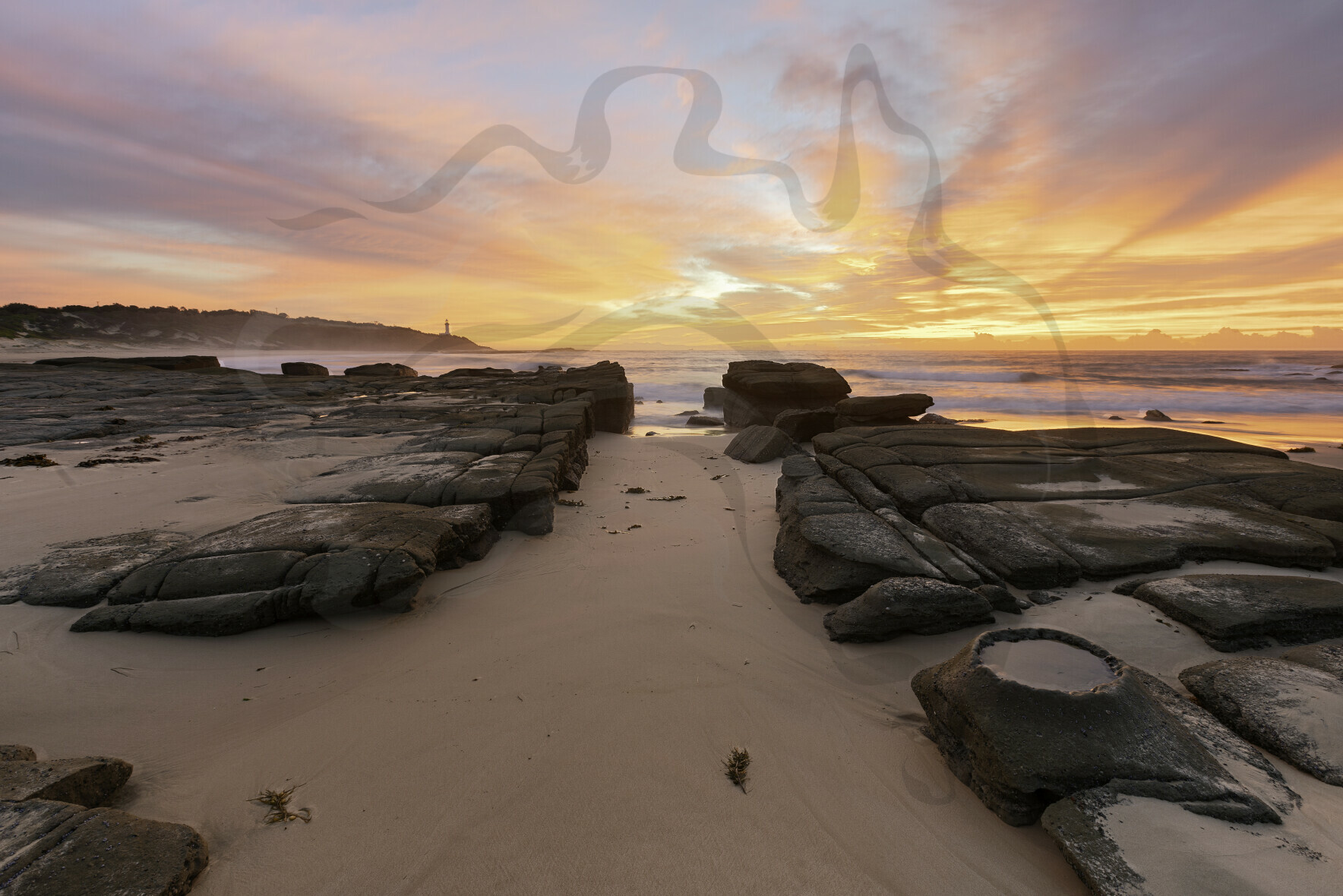 Soldiers Beach Crazy Sunrise Stock Photos Norah Head Central Coast, NSW