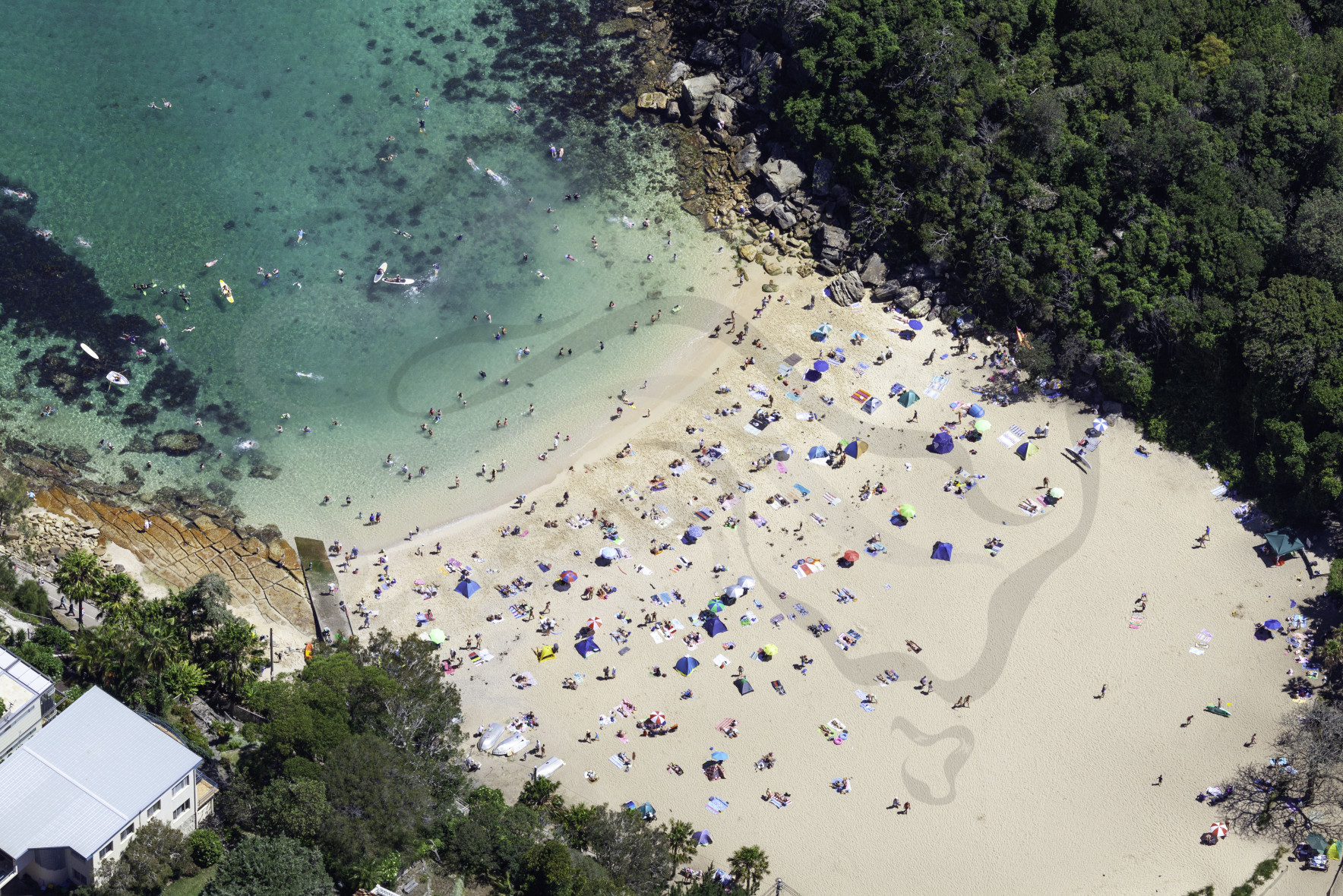 Shelly Beach Aerial Stock Image Exclusive Rights Download High