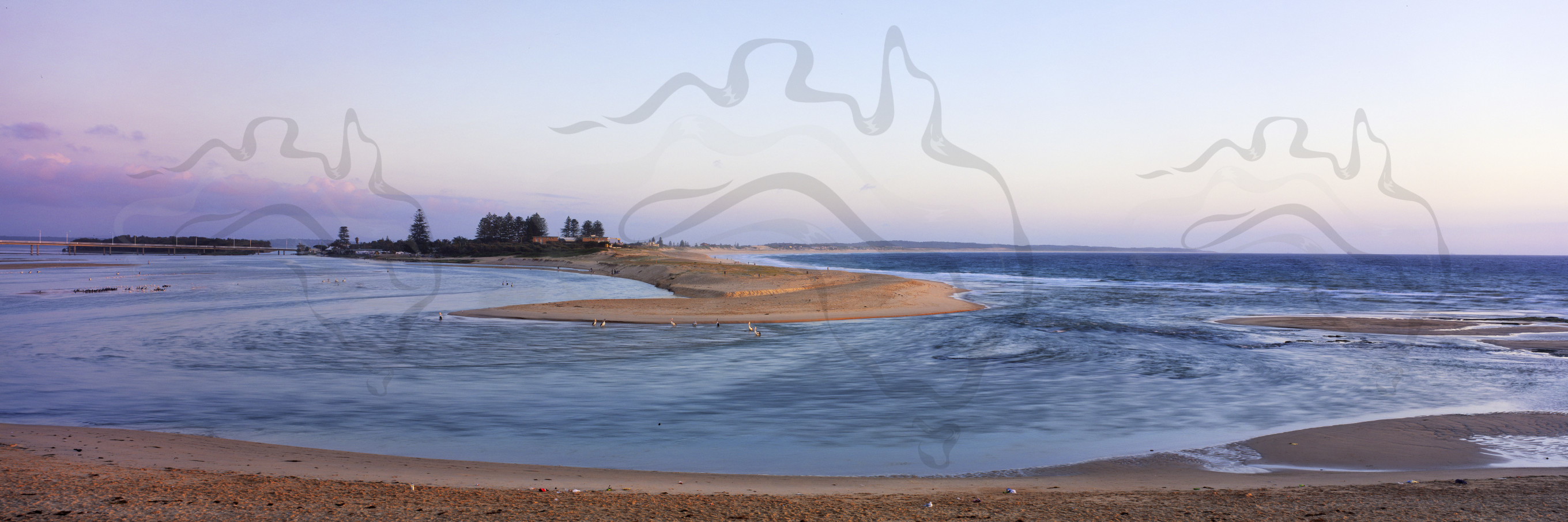 The Entrance Inlet High Resolution Stock Image - Central Coast - Panoramic